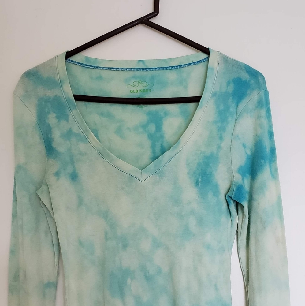 Size M bleach dyed Long Sleeved Tee